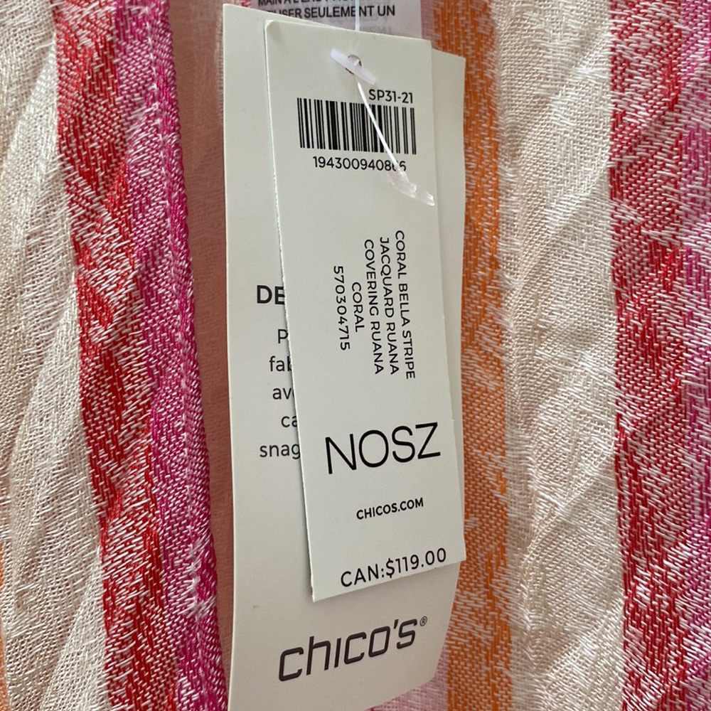 NWT. Woman’s ruana wrap/coverup/kimono. One size. - Picture 3 of 8